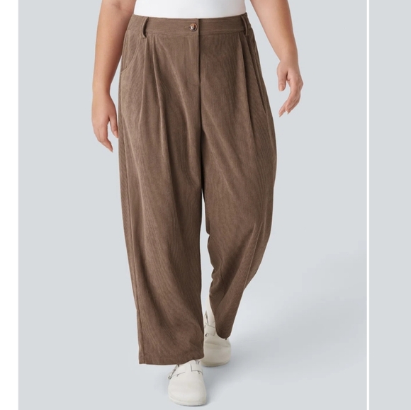 Halara Wide Leg Courderoy Pants with pockets sz 4X. NWT - Picture 1 of 4